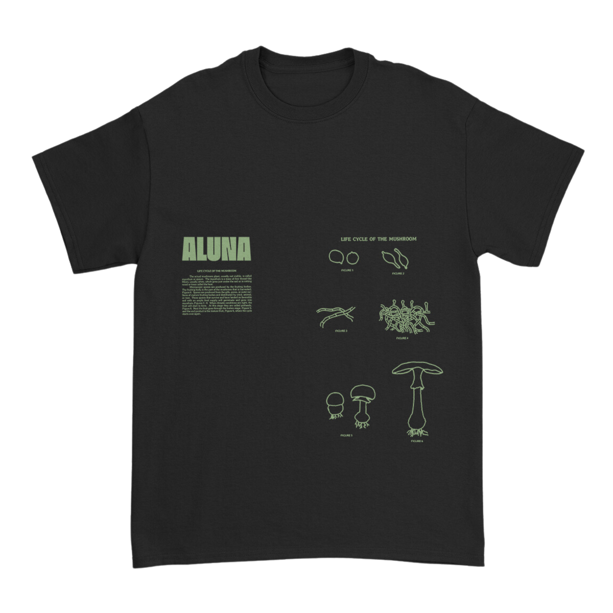 Aluna - MYCELiUM Black T-Shirt