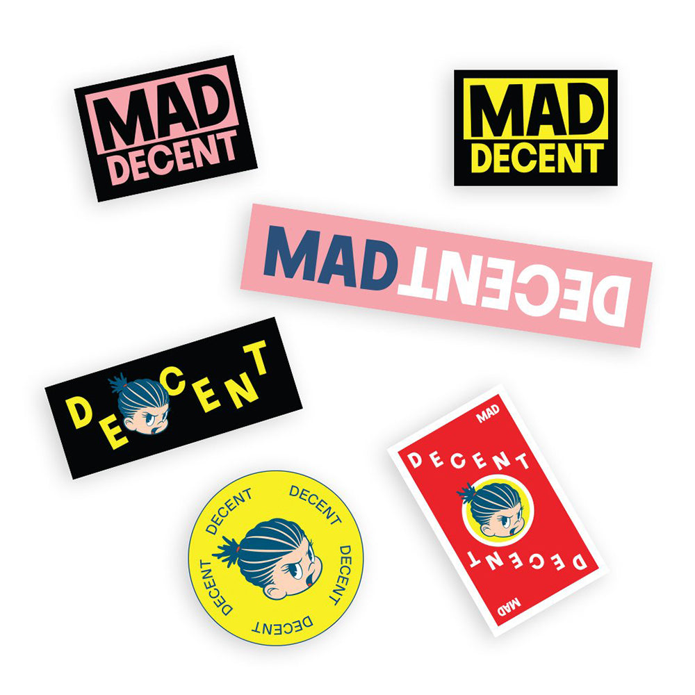 Mad Decent - 'Pip + Logo' Sticker Pack